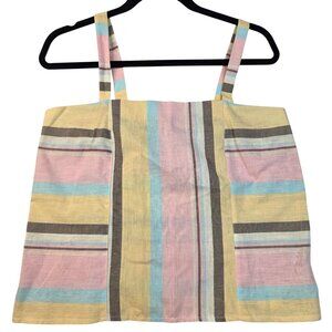 P&S Paddle & Saddle 1970s Large Striped Tank Top USA Vintage Deadstock New